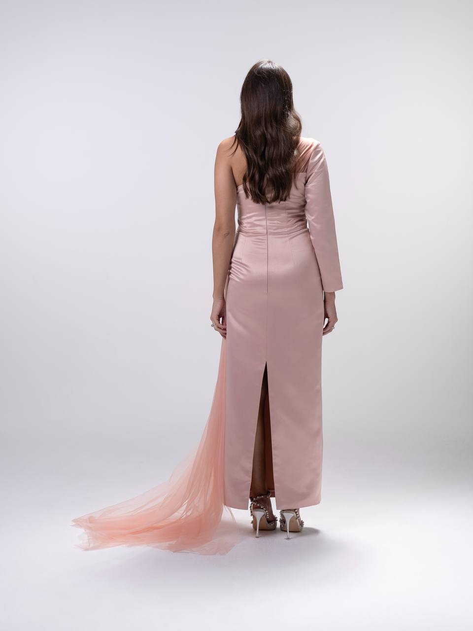 Blush Taffeta Tulle Dress