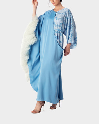 The Reem Feathered Kaftan
