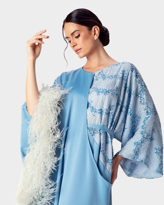 The Reem Feathered Kaftan