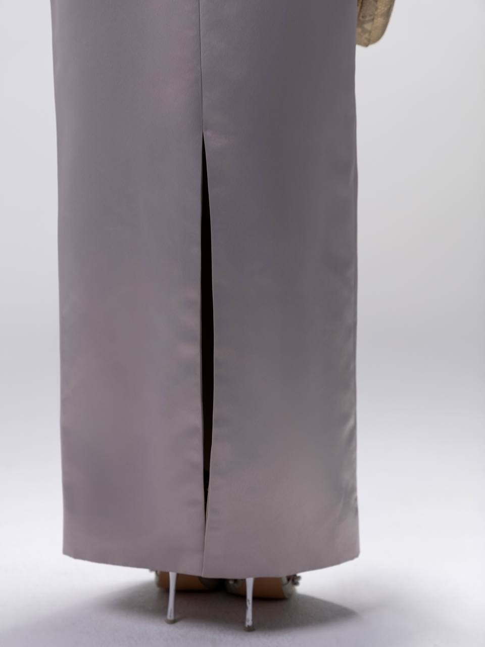 Gold Silver Halter Neck Dress